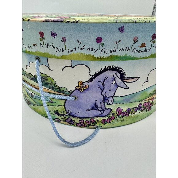 Disney Classic Winnie the Pooh Tigger Hat Storage Box Circle 15” A Springish day - Picture 5 of 13
